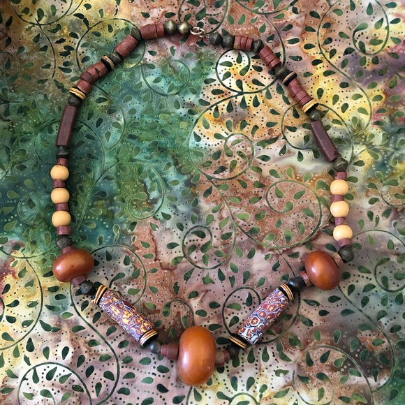 African Trading Bead Necklace - Picture 7 of 14